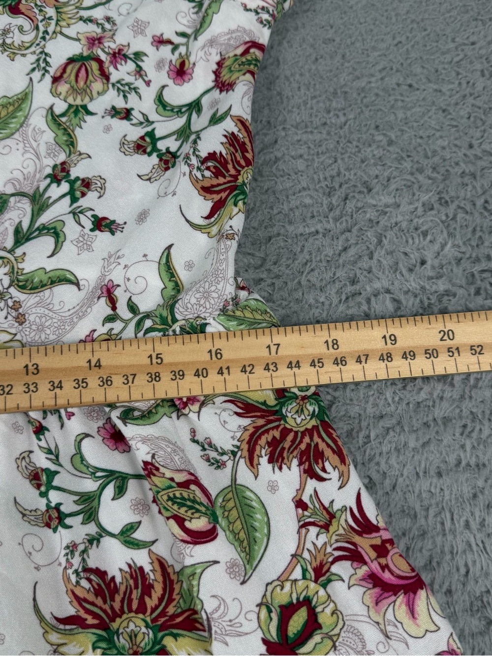 Soft Surroundings Kara Dress Womens Medium White Floral Tiered Maxi Boho Preppy - Picture 9 of 11